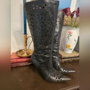 Steve Madden 'Mambba' Vintage Leather Cut Out Boots
